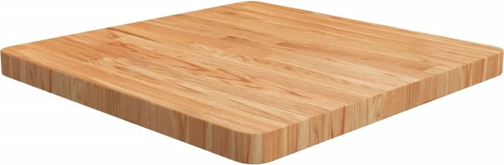 vidaXL világosbarna kezelt tömör tölgyfa négyzet asztallap 60x60x4 cm