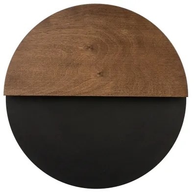 LED fali lámpa LUNA LED/7W/230V átm. 36 cm fekete/barna