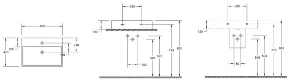 Isvea - Ráültethető mosdó PURITY 60x42 cm kerámia/fehér