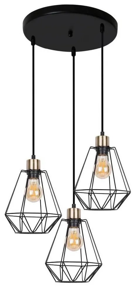 Csillár zsinóron PRIMO 3xE27/60W/230V