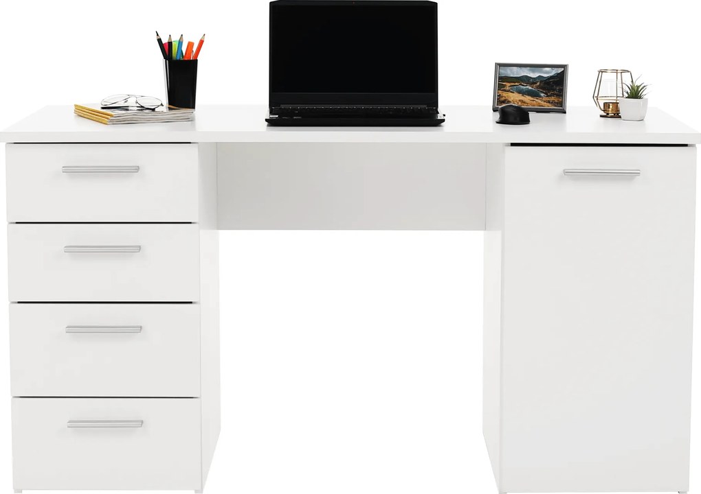 Íróasztal, fehér, EUSTACH