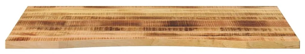 tömör nyers mangófa íves asztallap 100 x 80 x 2,5 cm