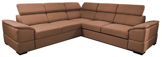 Univerzális sarokülőgarnitúra, ággyá nyitható, tárolóval GRANADA barna