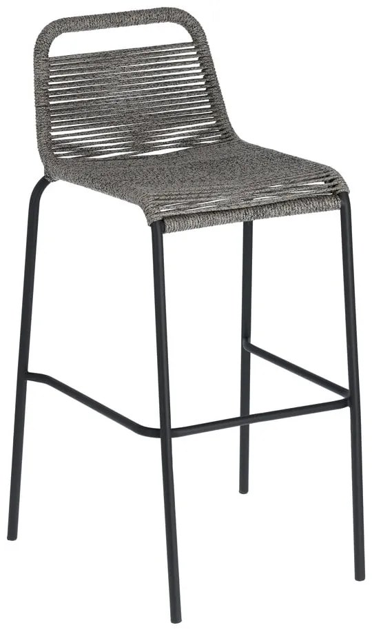 Glenville sötétszürke acélszerkezetű bárszék, magasság 74 cm - Kave Home