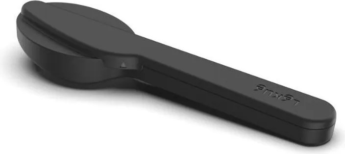 Fekete-ezüstszínű rozsdamentes acél utazó evőeszköz készlet 3 db-os To Go – Lékué