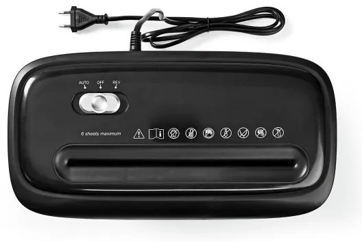 Nedis PASH120BKA4 - Iratmegsemmisítő A4 térfogat 12 l 230V fekete