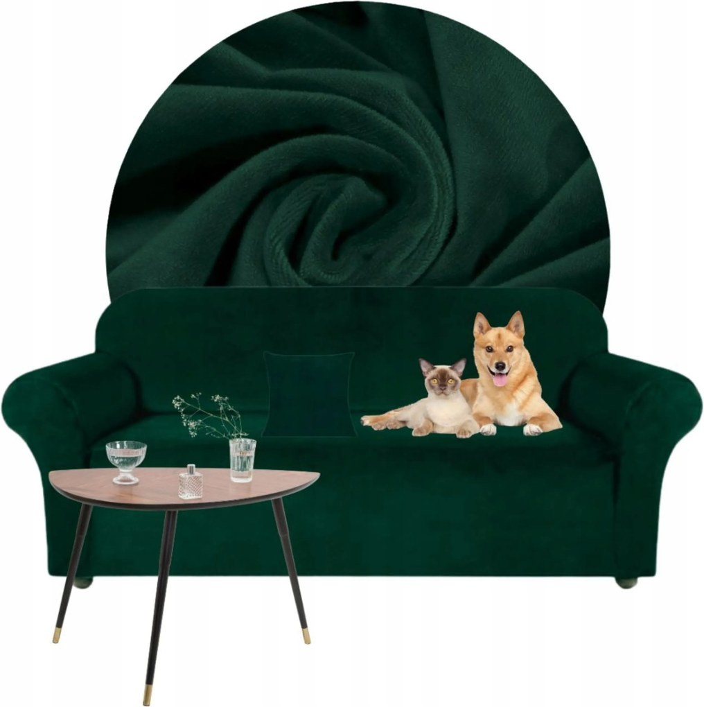 Kanapé Huzat Sarok Elasztikus Velúr Plüss 190-230 Oeko-tex