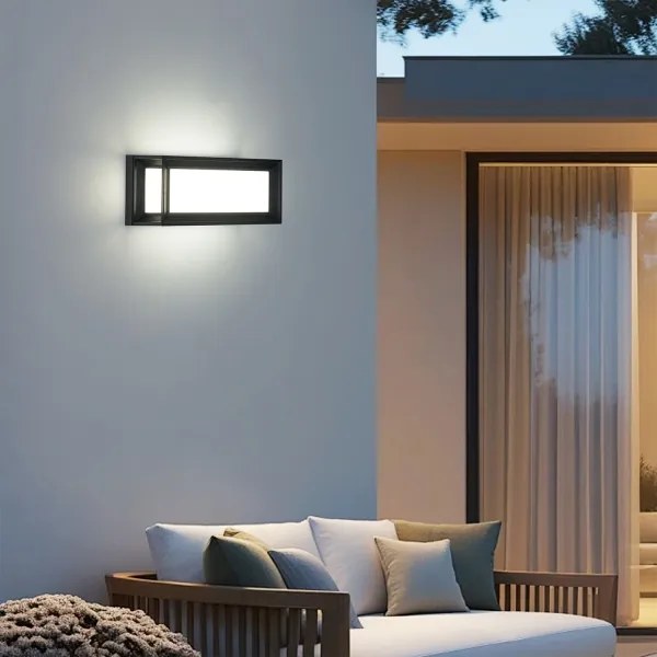Brilagi - LED kültéri fali lámpatest PARKER LED/12W/230V 3000/4500/6000K fekete IP44