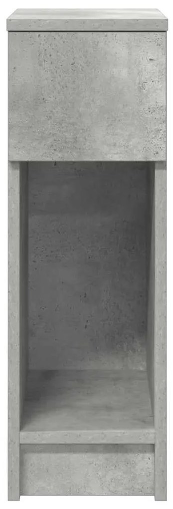 2 db betonszürke éjjeliszekrény fiókkal 20 x 36 x 60 cm