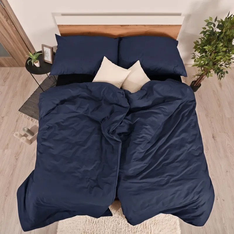 EMI Navy flanel ágyneműhuzat