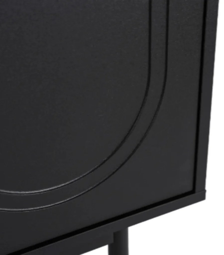 MARLEN komód 155 cm, fekete