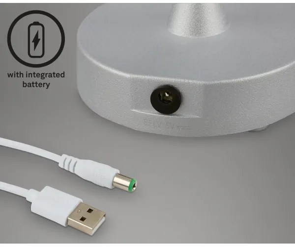 Briloner 7445-014 -LED Dimmelhető újratölthető érintős asztali lámpa LED/3W/5V IP44