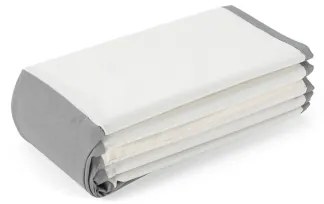 Gyerek száraz medence labdákkal, 80 cm átmérő, fehér/szürke