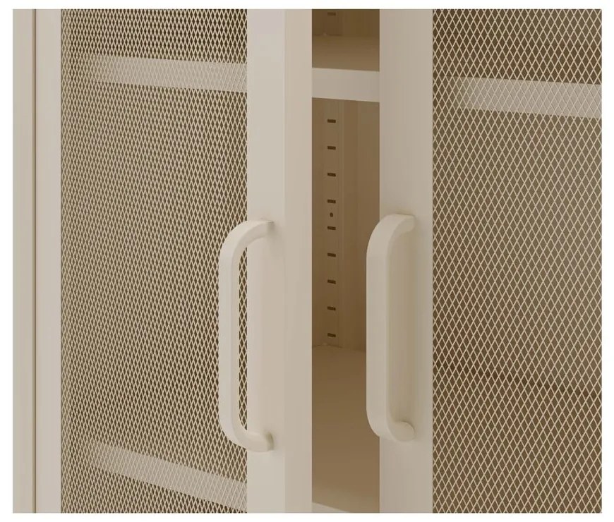 Krémszínű szekrény 80x170 cm Diora – Marckeric