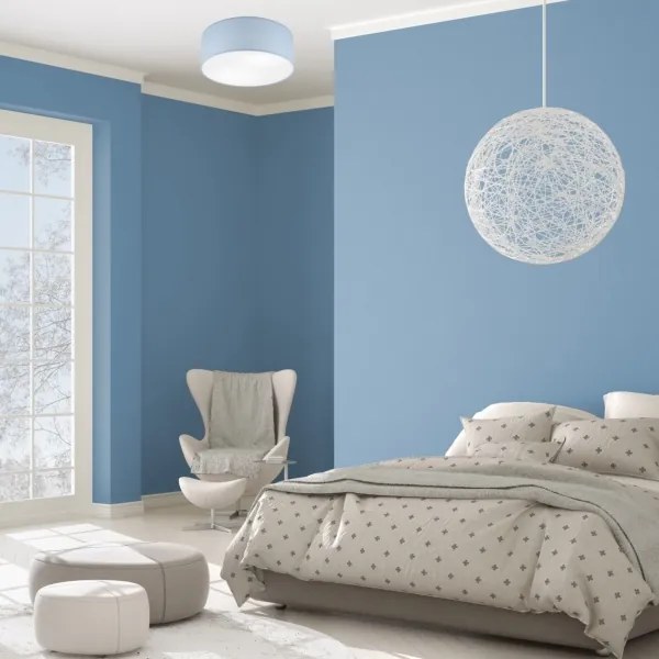 Mennyezeti lámpa SIRJA PASTEL DOUBLE 2xE27/15W/230V átm. 35 cm kék