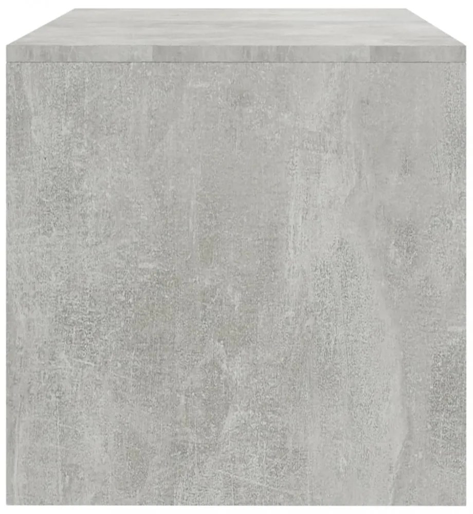 betonszürke szerelt fa TV-szekrény 100 x 40 x 40 cm