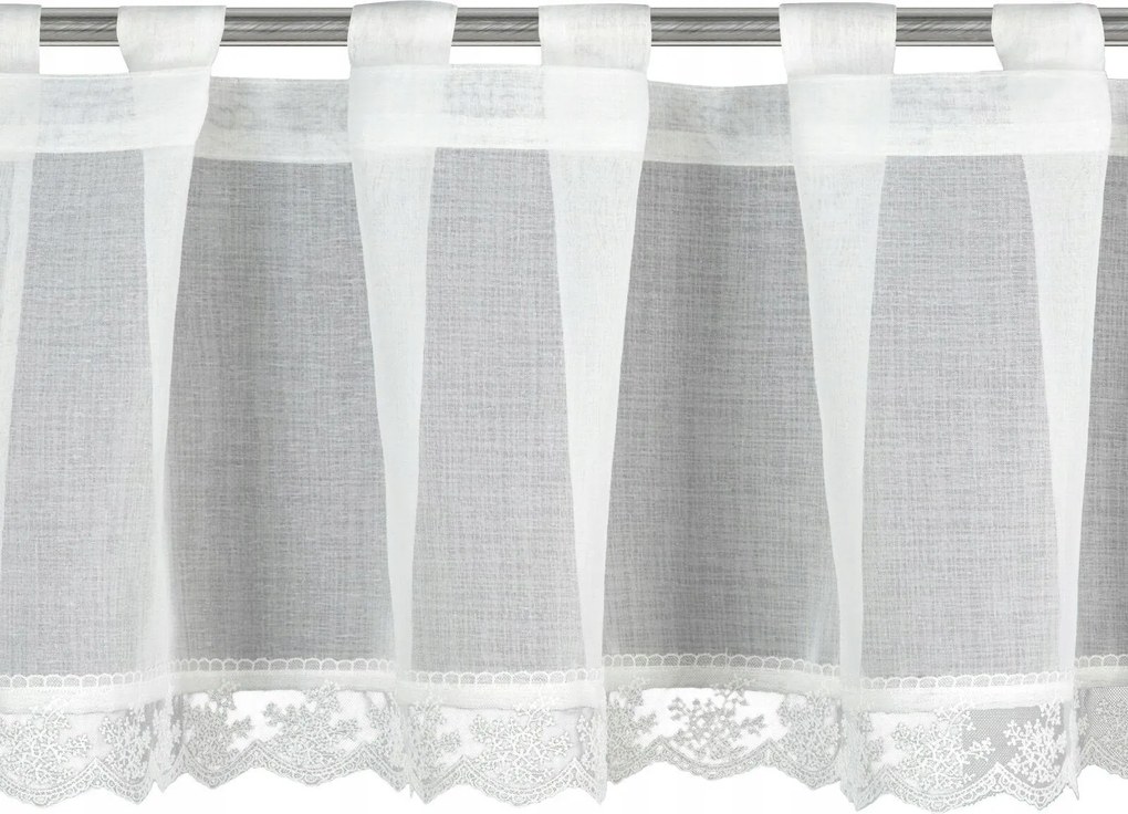 Irigy Hónaljmirigy Suzan 150x40 cm fehér függöny Boho konyhaszobába