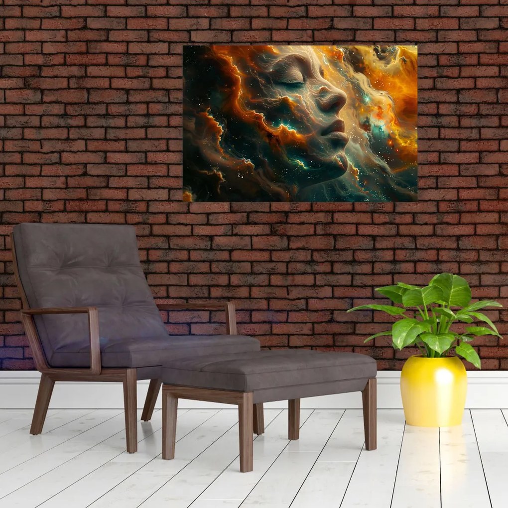 Kép - Arc az űrben (90x60 cm)