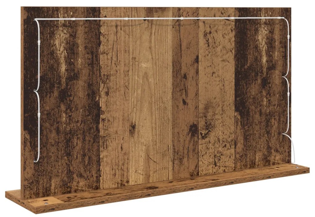 Pipere tükör Öreg fa Fa, Üveg 80 x 45 x 18 cm Tükör