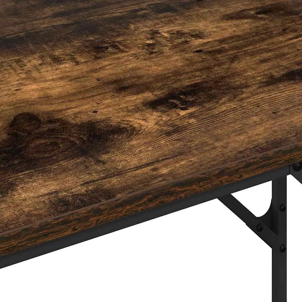 Asztal tárolóval Füstölt tölgy 100 x 50 x 86.5 cm Faanyag