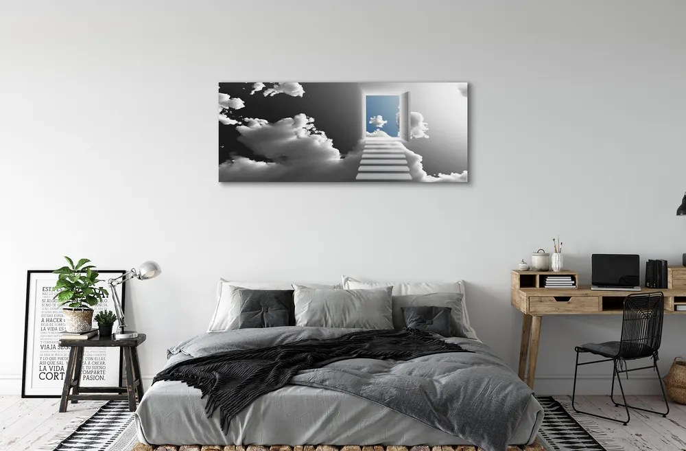Canvas képek Sky lépcsőház ajtó 100x50 cm
