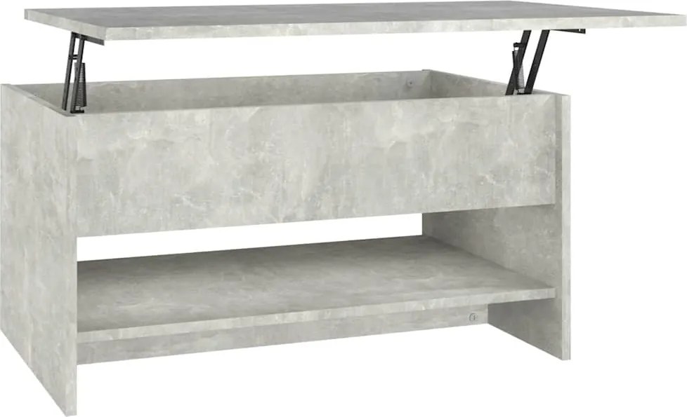 vidaXL betonszürke szerelt fa dohányzóasztal 80x50x40 cm