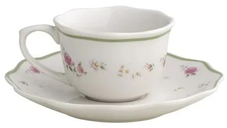 Fehér porcelán eszpresszó csésze szett 2 db-os 90 ml Nonna Rosa – Brandani