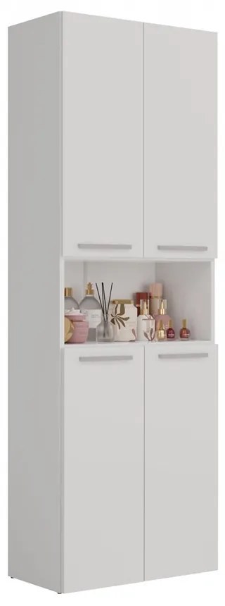 2K DK fürdőszoba szekrény, 60x174x30 cm, fehér