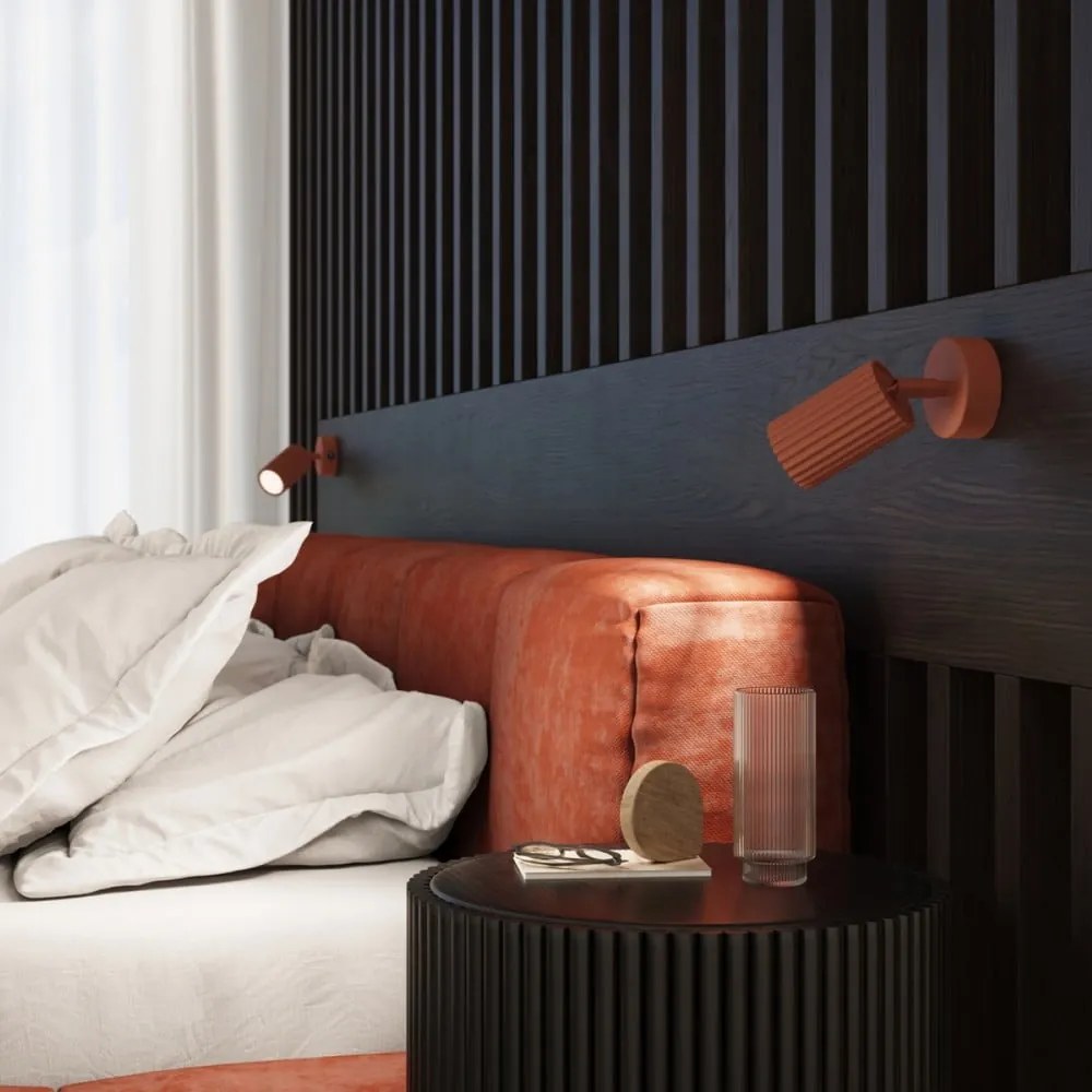 Téglavörös fali lámpa Gleam – Nice Lamps