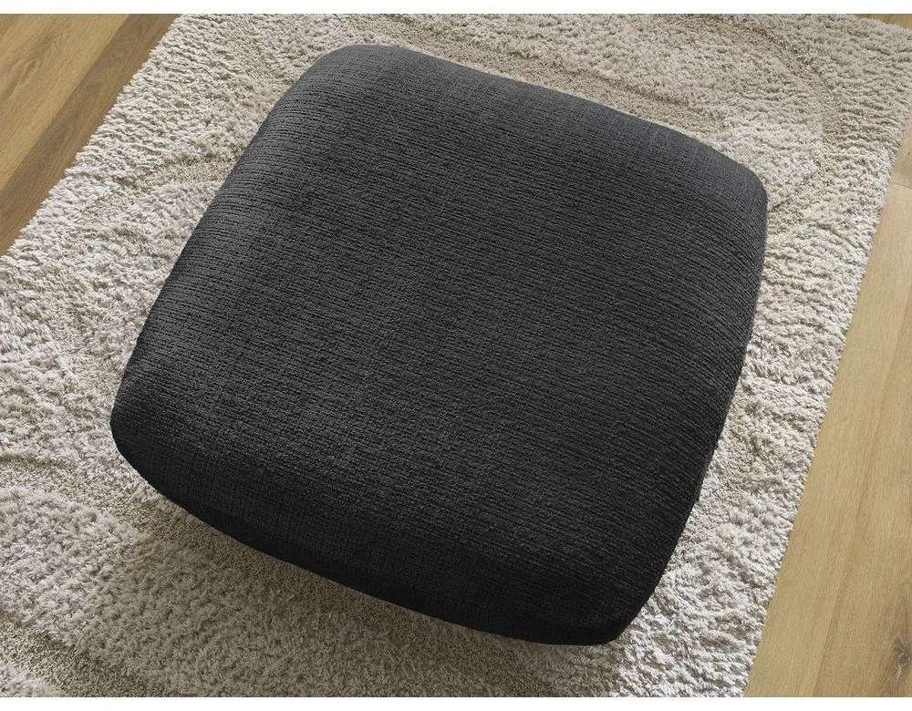 Fekete zsenília lábtartó Leonore – Bobochic Paris