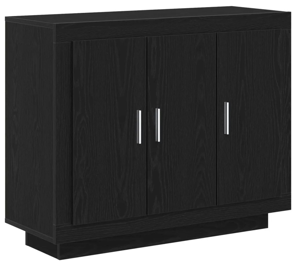 Fekete Tölgy oldalszekrény 92x35x75 cm Mérnök Fa