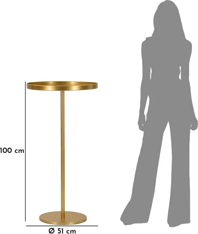 Fém kerek tárolóasztal ø 51 cm Doha – Mauro Ferretti