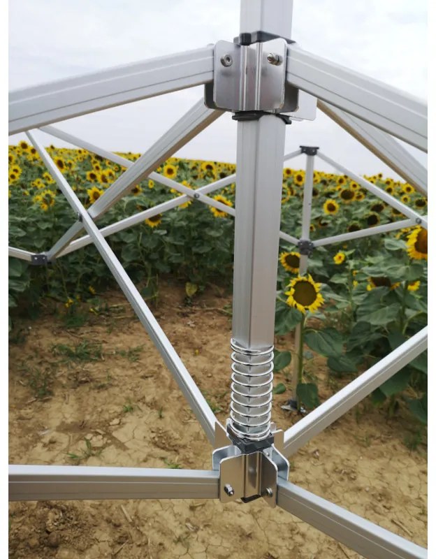 Alumínium esküvői sátor 3x6 m – elegáns és gyorsan felállítható - plusz 3 oldalfal - Bézs