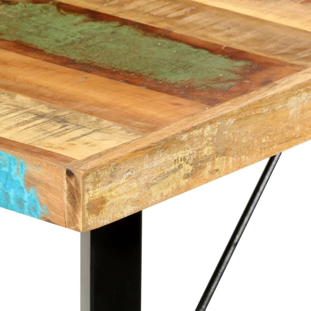 Tömör újrahasznosított fa bárasztal 180 x 70 x 107 cm