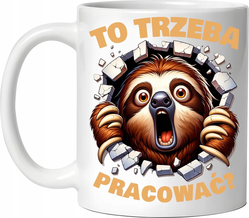 Lajhár Bögre Dolgozni Kell? vicces Születésnapi Ajándék Karácsony 330 ml