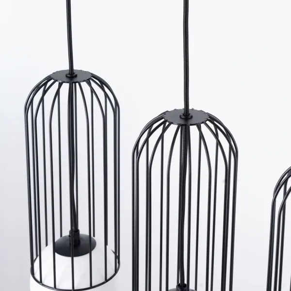 Sollux SL.1334 - Csillár zsinóron BRINA 3xG9/8W/230V fekete