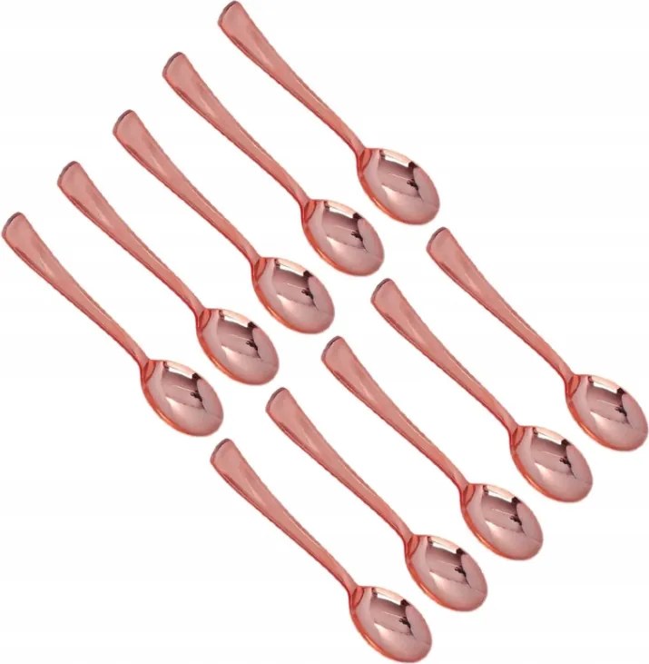 Evőeszköz kanál eldobható műanyag Rose Gold