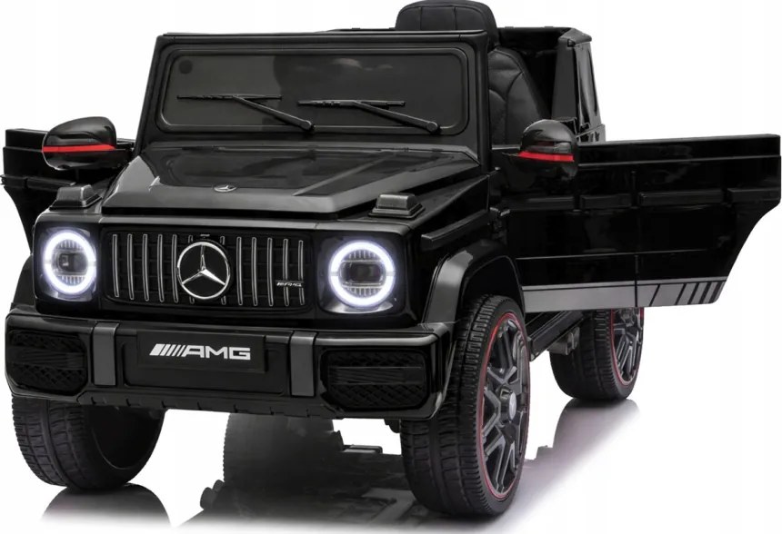 Mercedes AMG G63 4x4 akkumulátoros elektromos kisautó távirányítóval fehér