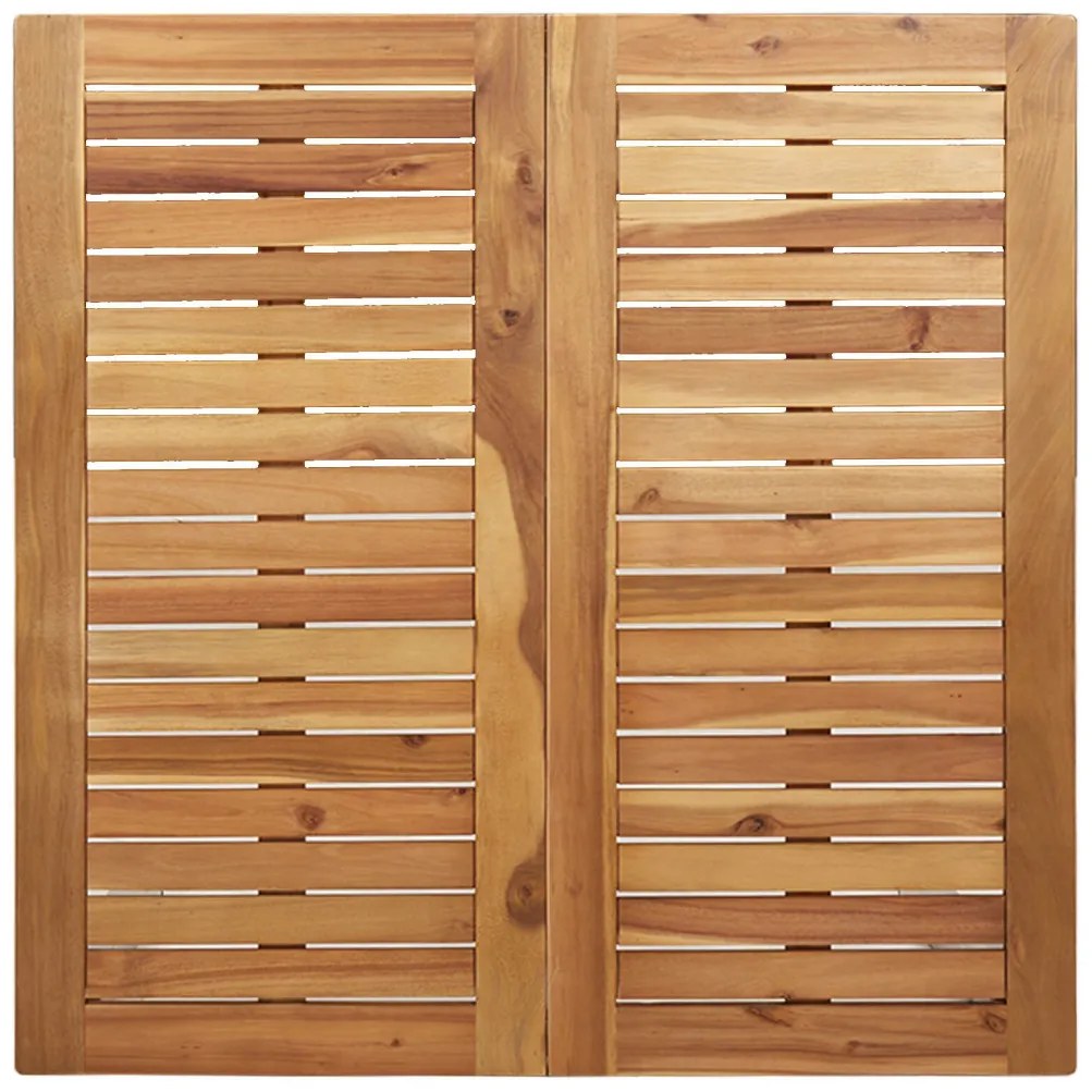 kültéri étkezőasztal 90x90x74.5 cm tömör akácfából