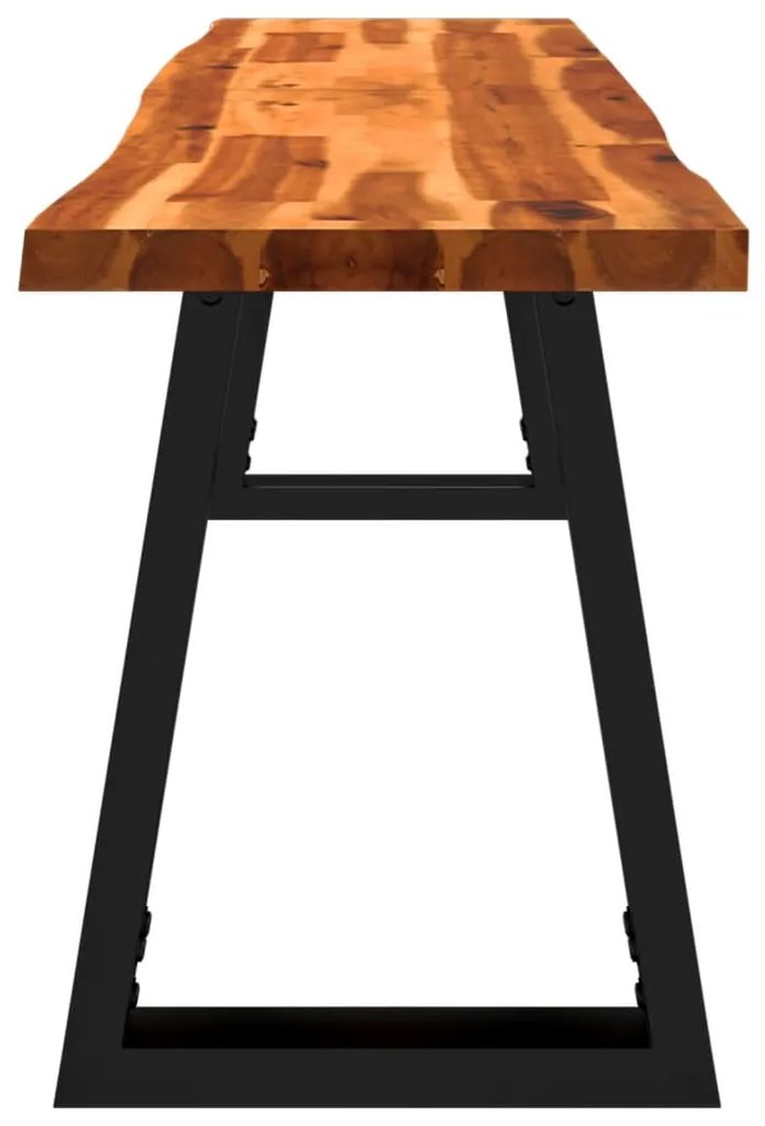 tömör akácfa pad természetes éllel 160 cm