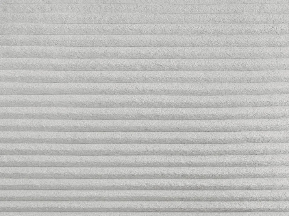 Világosszürke kordbársony kinyitható-tárolóhelyes sarokkanapé (bal oldali-U alakú) Lucien – Bobochic Paris