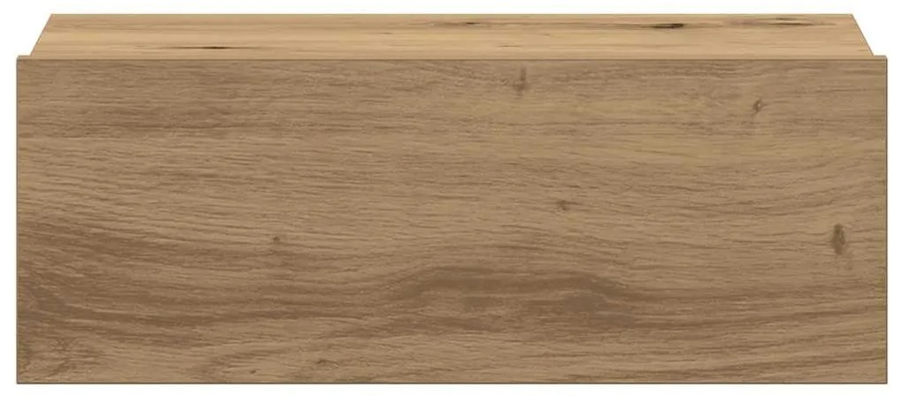 2 db szerelt fa lebegő éjjeliszekrények 40x32x15 cm