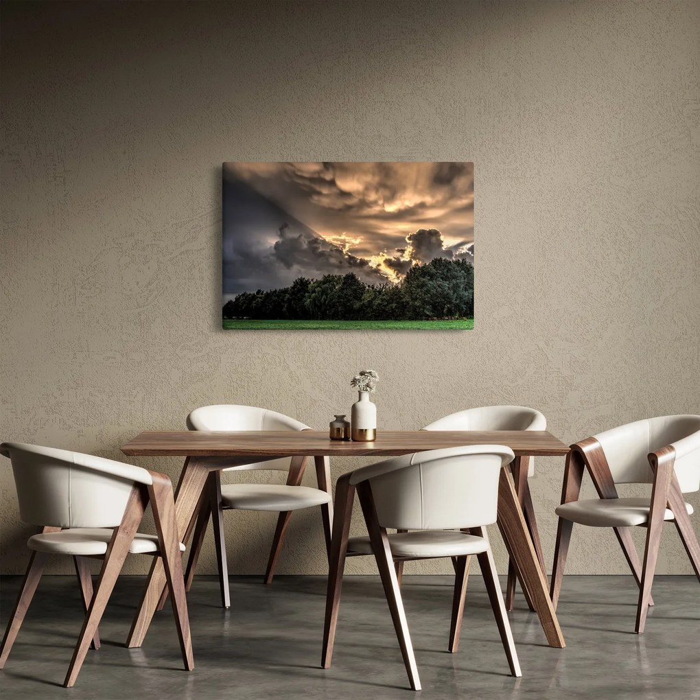 A felhők és az erdő képe (90x60 cm)