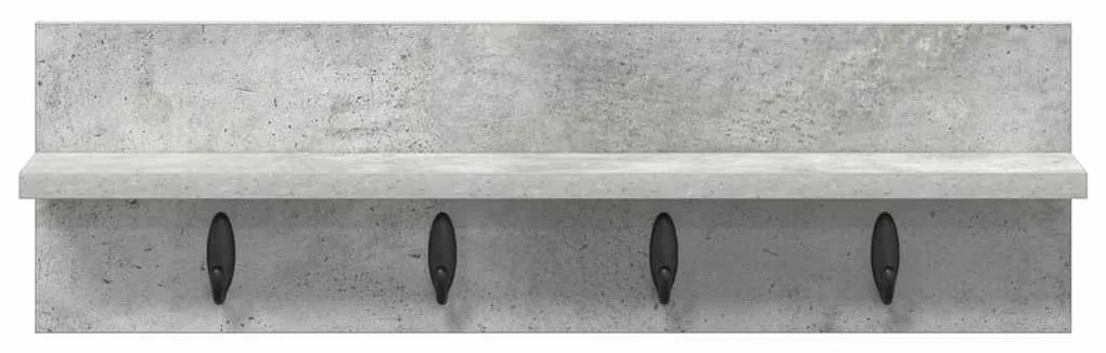 Fali Kabáthorog Beton szürke 60 x 10.5 x 18 cm Faanyag