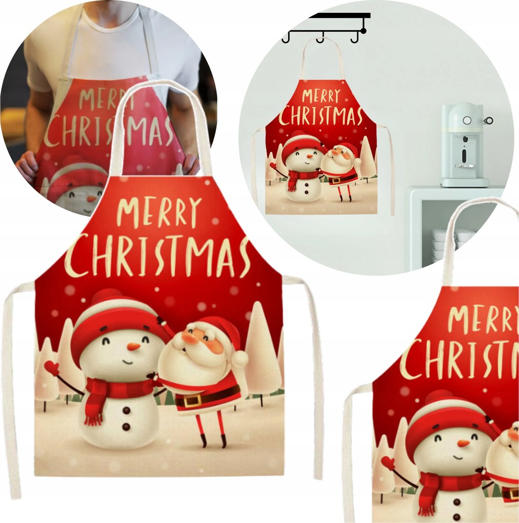 Karácsonyi Kötény Konyhai Ajándék Mikulás Karácsony Dekoráció Konyha
