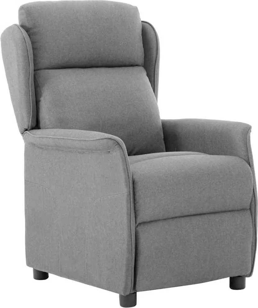 vidaXL Fotel ágy Világosszürke 66.5 x 94 x 101.5 cm Poliészter