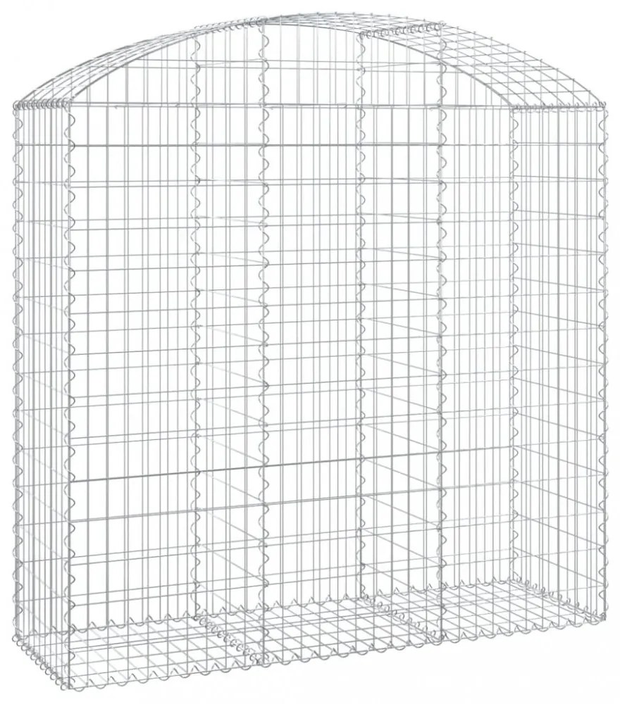 íves horganyzott vas gabion kosár 150x50x140/160 cm