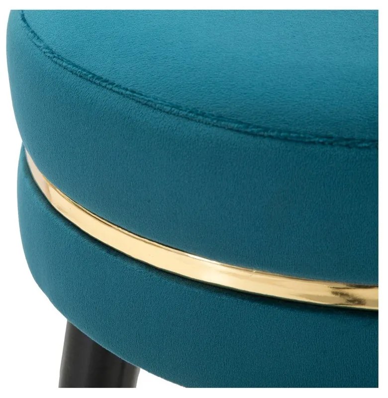 Türkiz kárpitozott bárszék (ülésmagasság 74 cm) Paris – Mauro Ferretti