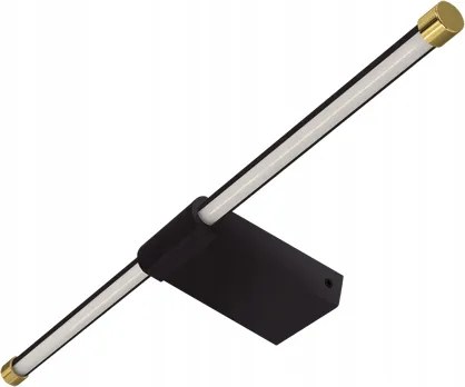 Fürdőszobai Fali Lámpa Led Tükör 12W Fekete Arany Kivitel IP44