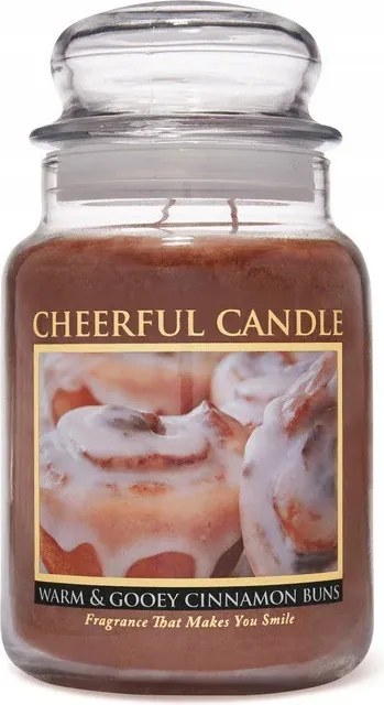 Nagy gyertya Warm &amp; Gooey Cinnamon Buns Cheerful Candle